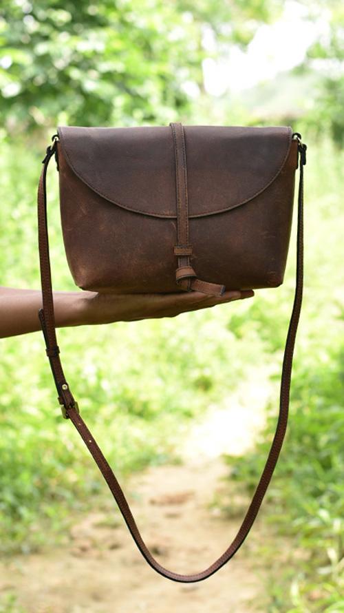 Buy Code by Lifestyle Taupe Cut Work Medium Messenger Bag Online At Best  Price @ Tata CLiQ